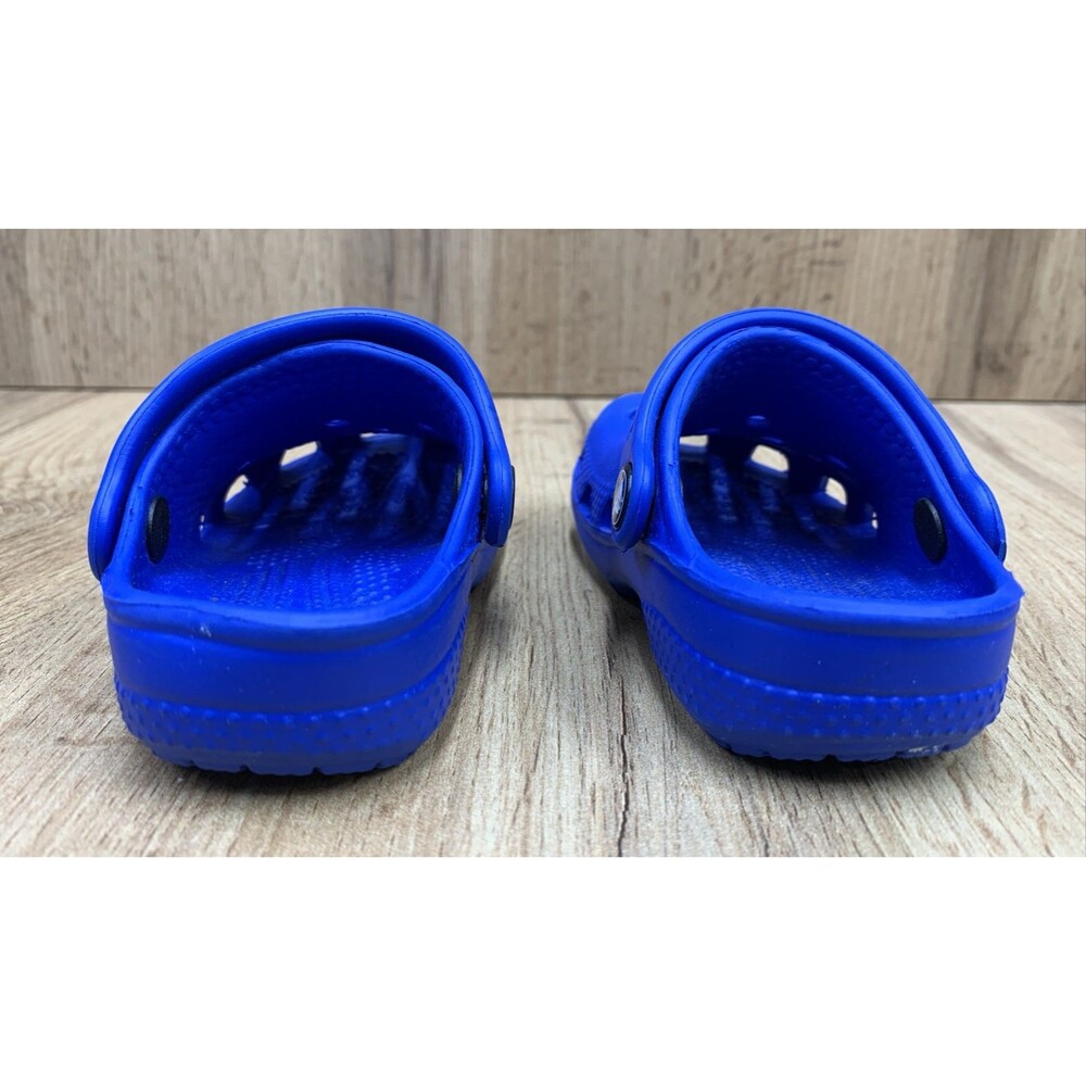 Croc Kids Clogs Slip On Shoes 207011 Adjustable Straps Blue Toddlers Size 2/3 - Picture 7 of 15
